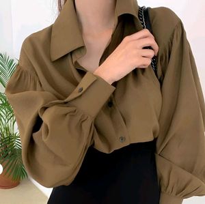 New with tag Pinterest korean puff Elegant Olive G