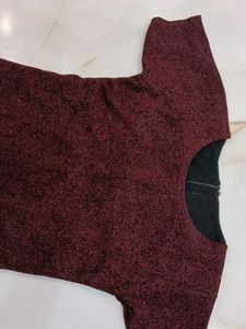 Burgundy Bodycon Dress