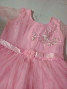 baby pink colour dress