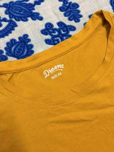 pantaloon Mustard Tee