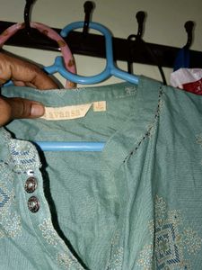 Green Printed Casual Dress