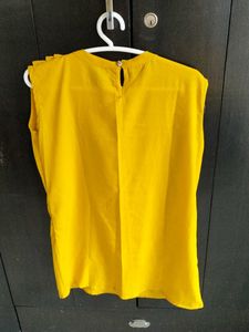 Yellow Ruffle Top