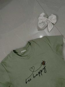 Cute &#39;Bee Happy&#39; Graphic Tee🦋