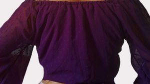 Plum Tie-front  Top💟🌟✨️