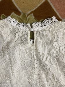 Elegant White Lace Blouse