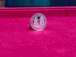 Pure Silver Lakshmi Ganesh Coins