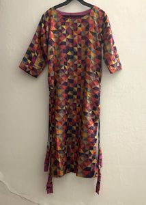 Geometric Print Kurta