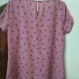 Cute Pink Floral Top