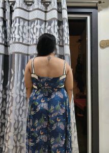 botanical print dress