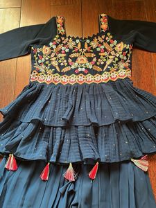 Blue Salwar Set For Girls