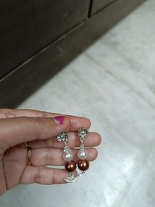Set Of 5 New Artificial Pearl Earrings
