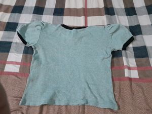 Grey Crop Top