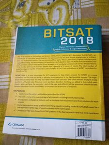 BITSAT 2018 (Physics , chemistry, Mathematics, )A