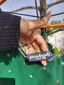 Green beautiful ethnic dress