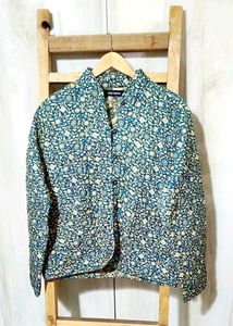 Floral Print green Jacket size-42