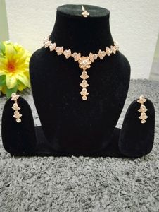 Rose Gold Plated Necklace Set
