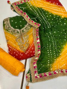 Bandhni dress material