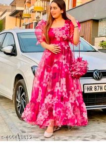 Floral Pink Maxi Dress