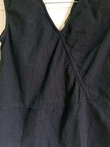 Tie Detail Black Top