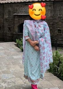 Floral Print Pant Palazzo Kameez Set
