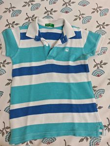 Striped Benetton Polo Shirt