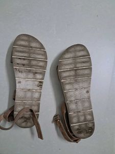 Tan Buckle Sandals