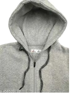 Gray Zip-Up Hoodie
