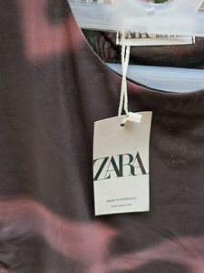 Zara Tie-Dye Mesh Top