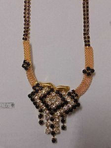 Black Stone Necklace For Elegance
