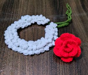 Handmade Crochet Jasmine Gajra