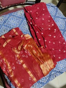 Red &amp; Blue Print suit set