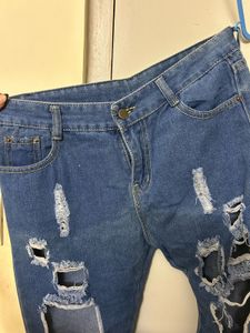 Ripped High-Waisted Jeans