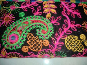 Embroidered Clutch