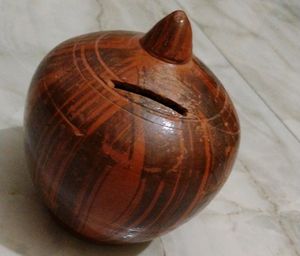 A HANDMADE PIGGY BANK