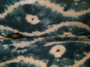 Blue &amp; White Patterned Maxi Skirt