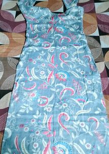 Elegant Floral Print Kurta