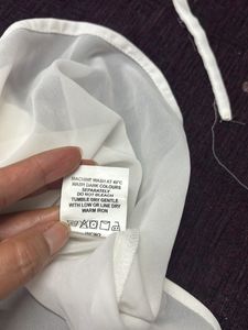 Off White Frill Top