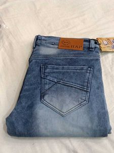 Ripped Blue Denim Jeans