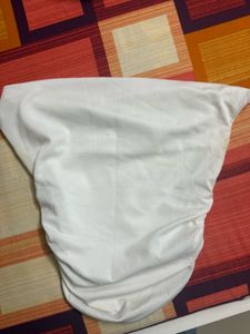 White Ruched Crop Top