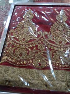 Elegant Red &amp; Gold Saree