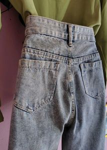 High rise wise leg jeans
