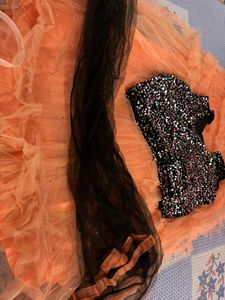 Peach Lehenga Choli Set