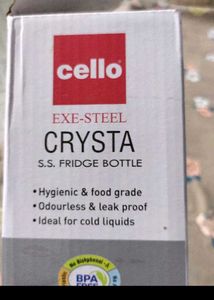 Cello Brand 1 Ltr Water Bottle No Coin New