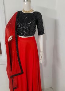 Shell Worked Lehenga Choli