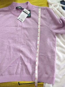 Sparkly Lavender Knit Top