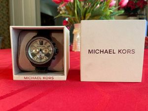 Michael Kors Watch Black Gold