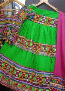 Garba Choli Green