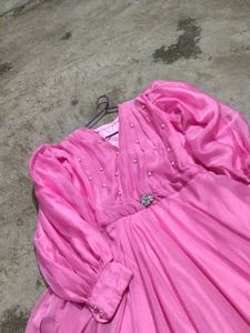 Vintage Pink Chiffon Dress