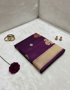 Elegant Purple Silk Saree