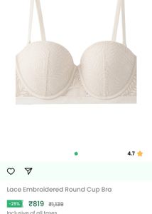 Lace Embroidered Bra